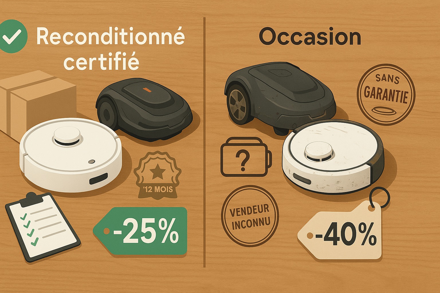 Robot reconditionné ou d’occasion : bonne affaire ou mauvais plan ?